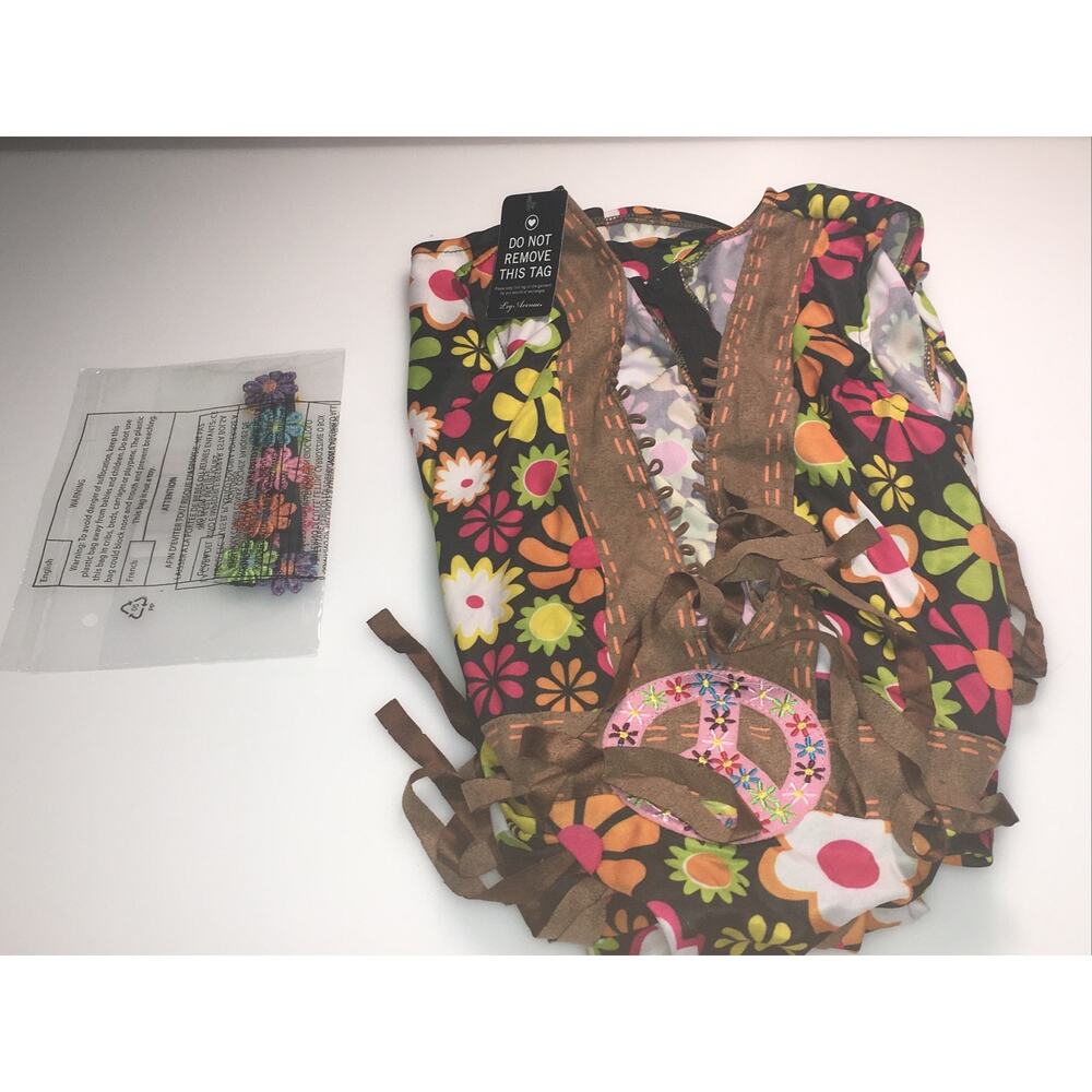 Leg Avenue Women's Plus Size Groovy Hippie 60s Costume Size L (12-14)